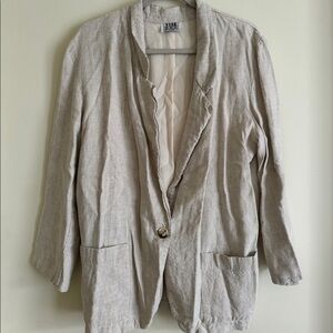 Vintage Linen Blazer